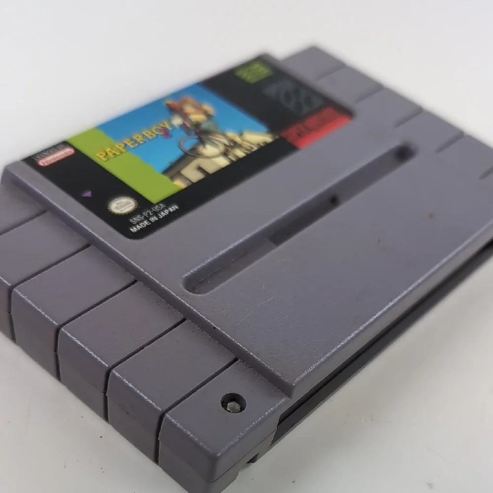 Super Nintendo - Super Paperboy Game Cartridge